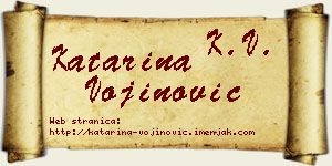Katarina Vojinović vizit kartica